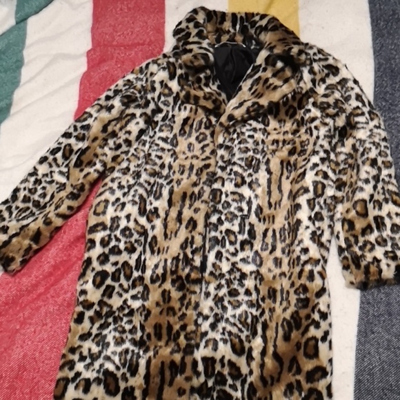 Leopard print coat by mango